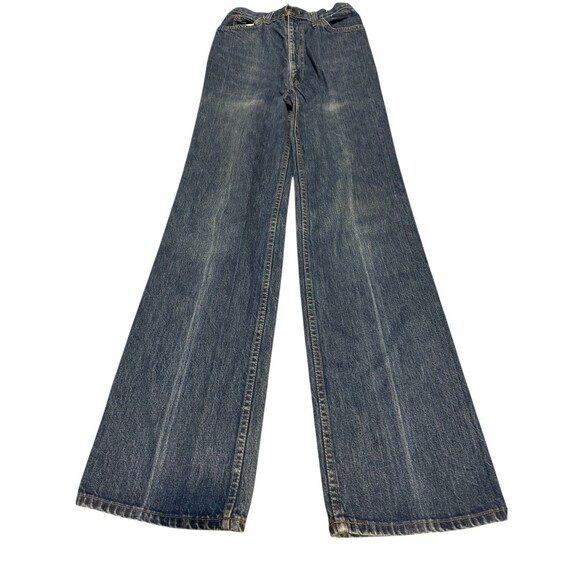 70s white tab Horse Big E Talon High Waist Levi’s  W/white Tab Pearl Button RARE - Picture 7 of 16